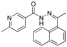 6-METHYL-2'-(1-(1-NAPHTHYL)ETHYLIDENE)NICOTINOHYDRAZIDE Struktur