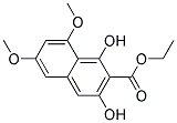 ETHYL1,3-DIHYDROXY-6,8-DIMETHOXY-2-NAPHTHOATE Struktur