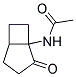 N-(2-OXOBICYCLO(3.2.0)HEPT-1-YL)ACETAMIDE Struktur