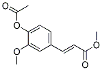 METHYLTRANS-4-ACETOXY-3-METHOXYCINNAMATE Struktur