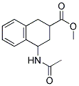 METHYL4-ACETAMIDO-1,2,3,4-TETRAHYDRO-2-NAPHTHALENECARBOXYLATE Struktur