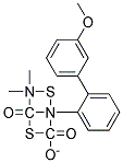 O-(M-METHOXYPHENYL)4,4-DIMETHYL-2-PHENYL-1,3-DITHIOALLOPHANATE Struktur