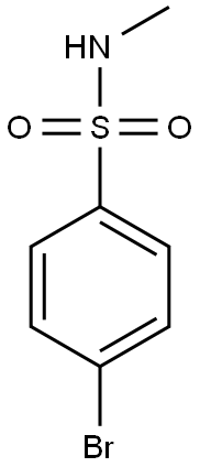 N-METHYL-P-BROMOBENZENESULFONAMIDE Struktur