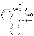 O-PHENYL4,4-DIMETHYL-2-PHENYL-1,3-DITHIOALLOPHANATE Struktur