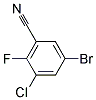 3-Bromo-5-chloro-6-fluorobenzonitrile Struktur