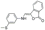 (Z)-3-((3-(Methylthio)phenylamino)methylene)isobenzofuran-1(3H)-one Struktur