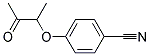 4-(1-Methyl-2-oxopropoxy)benzencarbonitrile Struktur