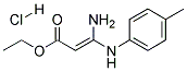 Ethyl 3-amino-3-(4-tolylamino)acrylate hydrochloride Struktur