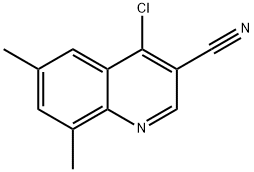 4-CHLORO-6,8-DIMETHYL-QUINOLINE-3-CARBONITRILE
 Struktur