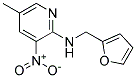 Furan-2-ylmethyl-(5-methyl-3-nitro-pyridin-2-yl)-amine Struktur