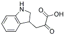 3-(2,3-dihydro-1H-indol-3-yl)-2-oxopropanoic acid Struktur