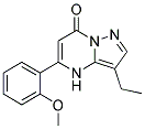 3-ethyl-5-(2-methoxyphenyl)pyrazolo[1,5-a]pyrimidin-7(4H)-one Struktur