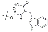 2-[(tert-butoxycarbonyl)amino]-3-(1H-indol-3-yl)propanoic acid Struktur