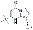 5-tert-butyl-3-cyclopropylpyrazolo[1,5-a]pyrimidin-7(4H)-one Struktur