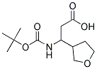 3-[(tert-butoxycarbonyl)amino]-3-(tetrahydrofuran-3-yl)propanoic acid Struktur