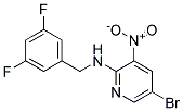 (5-Bromo-3-nitro-pyridin-2-yl)-(3,5-difluoro-benzyl)-amine Struktur