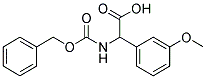 {[(benzyloxy)carbonyl]amino}(3-methoxyphenyl)acetic acid Struktur