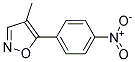 4-methyl-5-(4-nitrophenyl)isoxazole Struktur