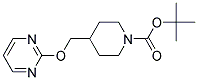 4-(Pyrimidin-2-yloxymethyl)-piperidine-1-carboxylic acid tert-butyl ester Struktur