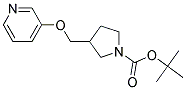 3-(Pyridin-3-yloxymethyl)-pyrrolidine-1-carboxylic acid tert-butyl ester Struktur