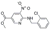 6-(2-Chloro-benzylamino)-5-nitro-nicotinic acid methyl ester Struktur