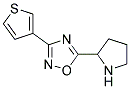 5-pyrrolidin-2-yl-3-thiophen-3-yl-1,2,4-oxadiazole Struktur