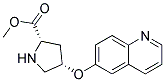 methyl (2S,4S)-4-(quinolin-6-yloxy)pyrrolidine-2-carboxylate Struktur