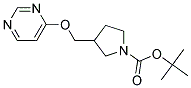 3-(Pyrimidin-4-yloxymethyl)-pyrrolidine-1-carboxylic acid tert-butyl ester Struktur