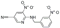 5-Nitro-6-(3-nitro-benzylamino)-nicotinonitrile Struktur