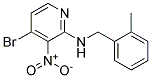 (4-Bromo-3-nitro-pyridin-2-yl)-(2-methyl-benzyl)-amine Struktur