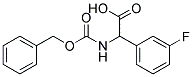 (2R)-{[(benzyloxy)carbonyl]amino}(3-fluorophenyl)ethanoic acid Struktur