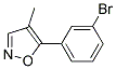 5-(3-bromophenyl)-4-methylisoxazole Struktur