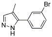 5-(3-bromophenyl)-4-methyl-1H-pyrazole Struktur