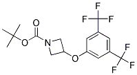 3-(3,5-Bis-trifluoromethyl-phenoxy)-azetidine-1-carboxylic acid tert-butyl ester Struktur