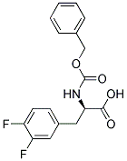 (2R)-2-{[(benzyloxy)carbonyl]amino}-3-(3,4-difluorophenyl)propanoic acid Struktur