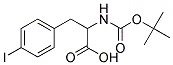 2-[(tert-butoxycarbonyl)amino]-3-(4-iodophenyl)propanoic acid Struktur