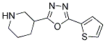 3-(5-thiophen-2-yl-1,3,4-oxadiazol-2-yl)piperidine Struktur