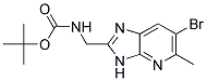 tert-butyl [(6-bromo-5-methyl-3H-imidazo[4,5-b]pyridin-2-yl)methyl]carbamate Struktur