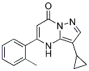 3-cyclopropyl-5-(2-methylphenyl)pyrazolo[1,5-a]pyrimidin-7(4H)-one Struktur