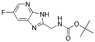 tert-butyl [(6-fluoro-3H-imidazo[4,5-b]pyridin-2-yl)methyl]carbamate Struktur