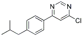 4-Chloro-6-(4-isobutyl-phenyl)-pyrimidine Struktur