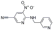 5-Nitro-6-[(pyridin-3-ylmethyl)-amino]-nicotinonitrile Struktur