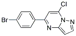 5-(4-bromophenyl)-7-chloropyrazolo[1,5-a]pyrimidine Struktur