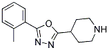 4-[5-(2-methylphenyl)-1,3,4-oxadiazol-2-yl]piperidine Struktur