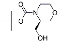 tert-butyl 3-(R)-(hydroxymethyl)morpholine-4-carboxylate Struktur