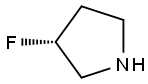 (3R)-3-fluoropyrrolidine Struktur