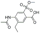 4-Acetamino-5-Ethyl-2-Methoxy Sulfonyl Benzoic Acid Struktur