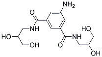 5-Amino-N,N'-bis(2,3-dihydroxy-1-propyl)-isophthalamide Struktur