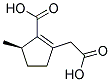 (R)-2-CARBOXYMETHYL-5-METHYL-1-CYCLOPENTENECARBOXYLICACID Struktur