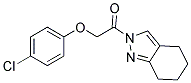 2-((P-CHLOROPHENOXY)ACETYL)-4,5,6,7-TETRAHYDRO-2H-INDAZOLE Struktur